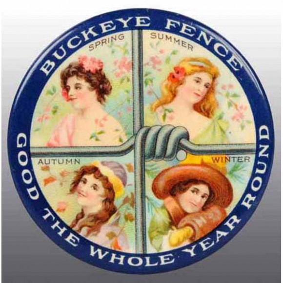 Buckeye Fence Pocket Mirror