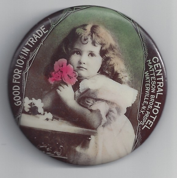 Central Hotel Pocket Mirror | Waterville, New York Central Hotel Pocket Mirror | Waterville, New York