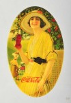 Coca-Cola Lady in Yellow Pocket Mirror