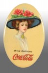 Coca-Cola Flower Hat Pocket Mirror