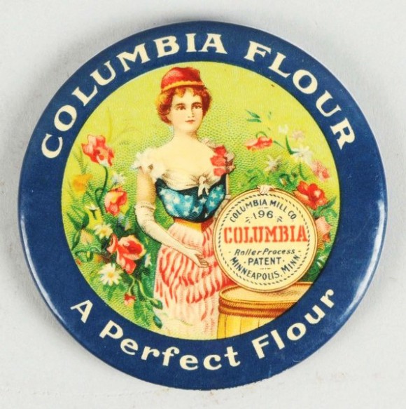 Columbia Flour Pocket Mirror | Minneapolis, Minnesota Columbia Flour Pocket Mirror | Minneapolis, Minnesota