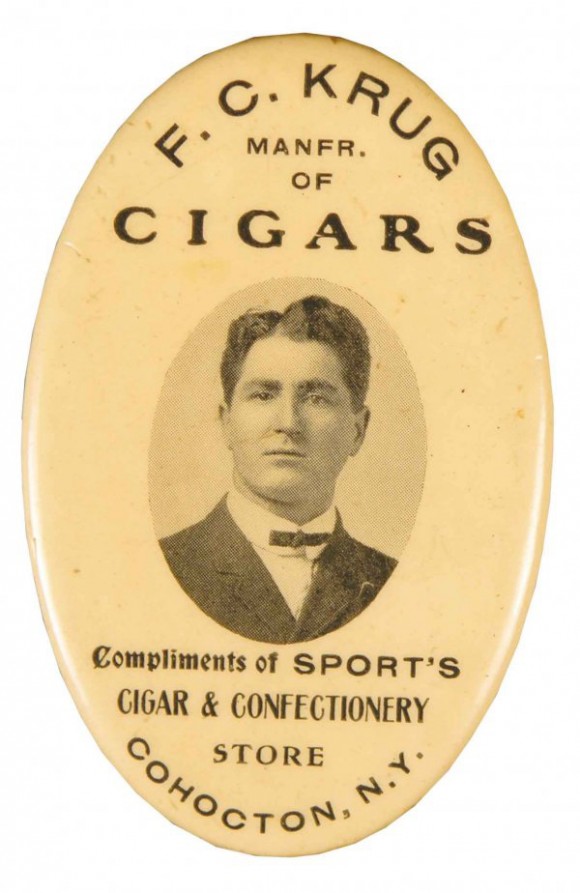 F.C. Krug  Cigars Pocket Mirror | Cohocton, New York