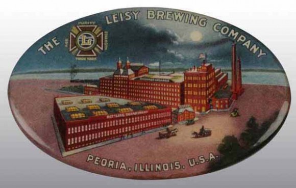 Leisy Brewing Pocket Mirror | Peoria, Illinois