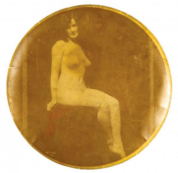 Nude Sitting Pocket Mirror