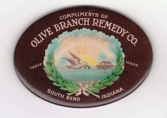 Olive Branch Pocket Mirror | South Bend, Indiana