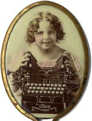Oliver Typewriter Pocket Mirror Oliver Typewriter Pocket Mirror