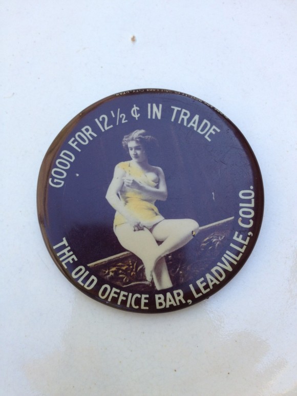 Old Office Bar Pocket Mirror | Leadville, Colorado