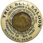 True Blue Saloon Pocket Mirror | Bellville, Texas