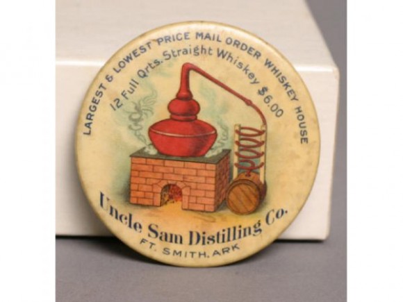 Uncle Sam Distilling Pocket Mirror | Ft. Smith, Arkansas